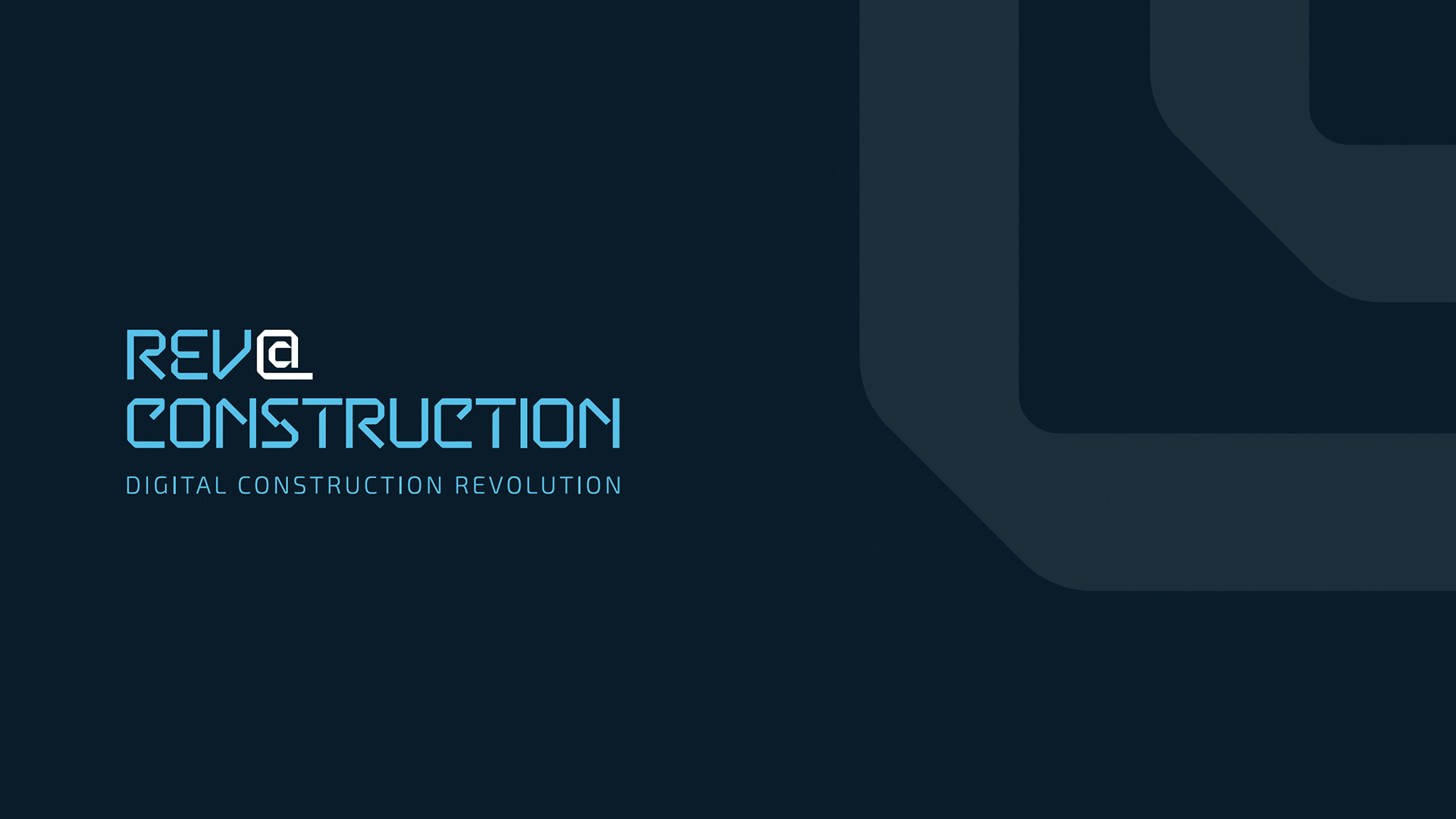 rev@construction logo design